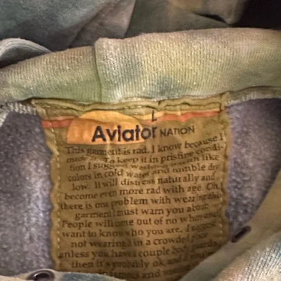 Aviator Nation Green Tie-Dye Hoodie - Picture 3 of 3